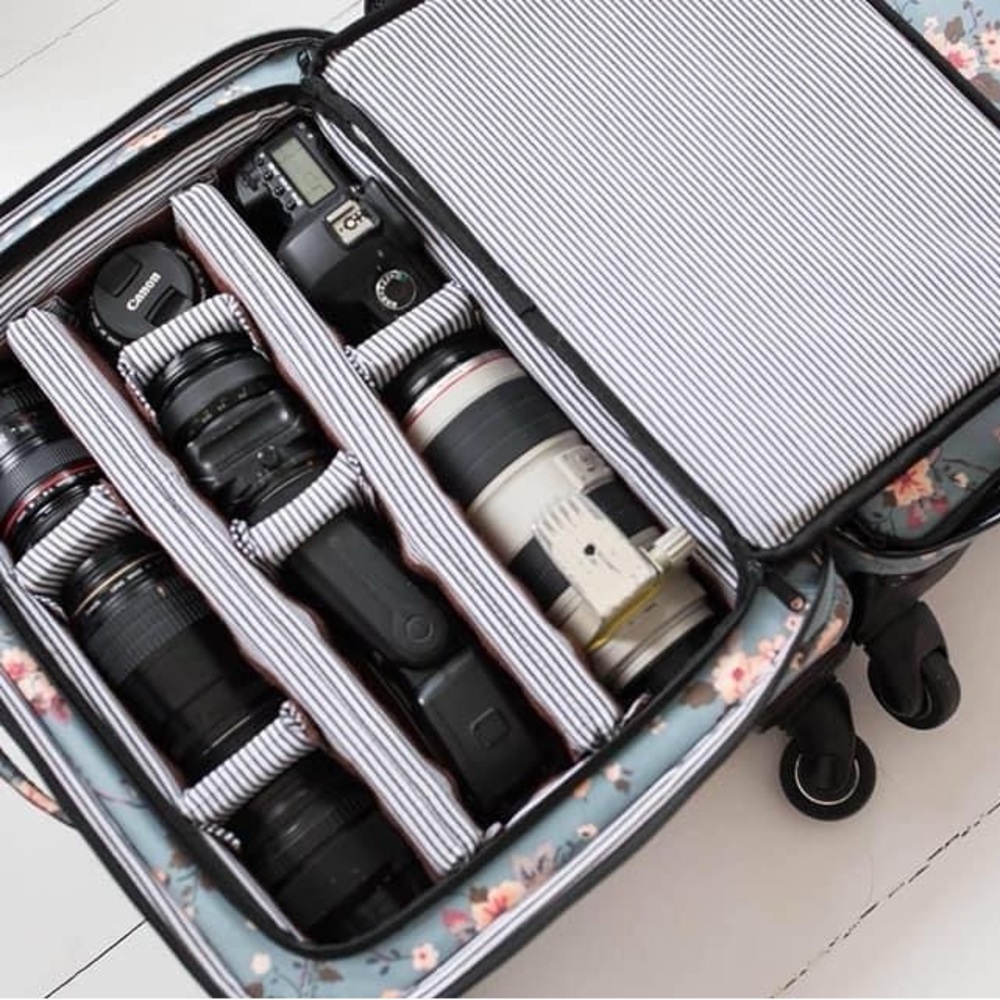 House of Flynn Cherry Blossom Large Rolling Camera Case